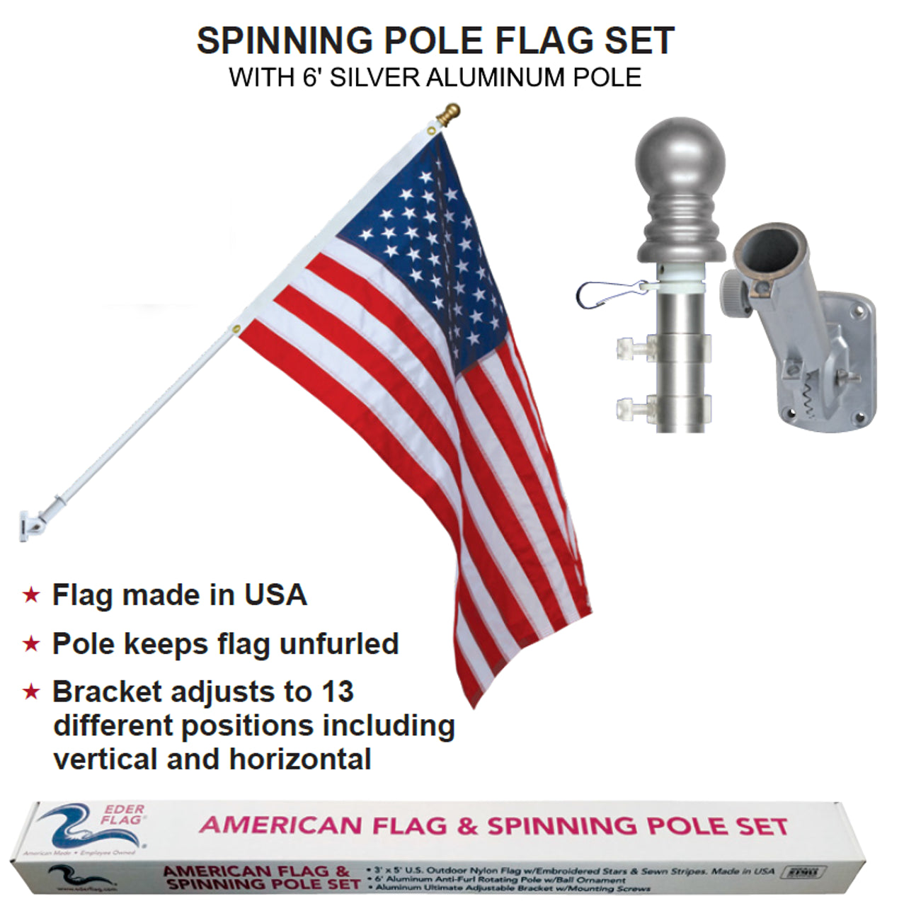 Spinning Pole Flag Set